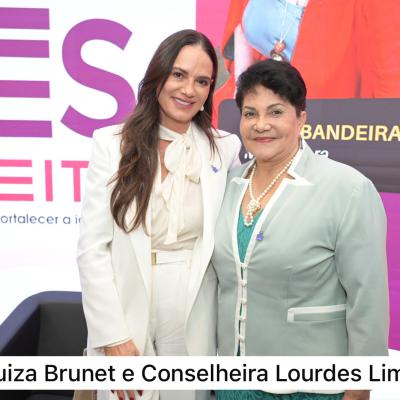 Conselheira Com Luiza Brunet No Evento Luzes De Respeito